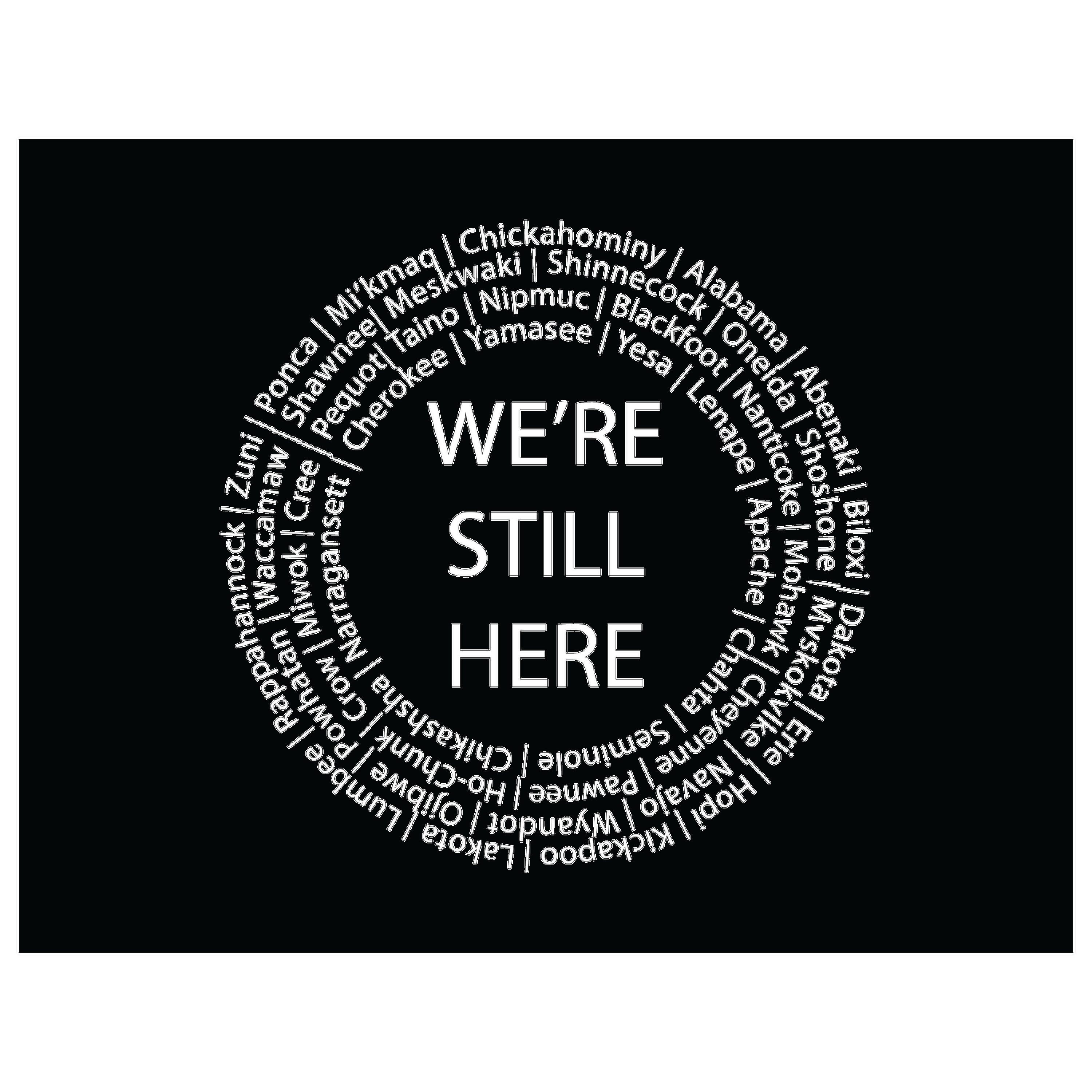 We're Still Here Art Prints by Wayuką́