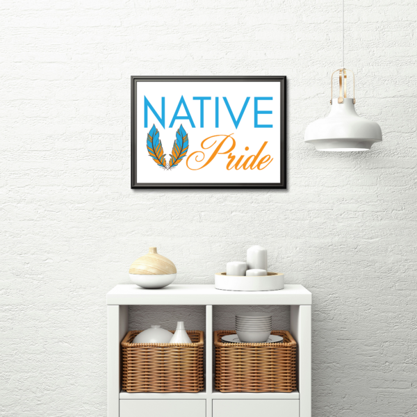 Native Pride Feather Art Prints by Wayuką́