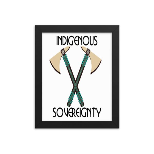 Indigenous Sovereignty Tomahawk Art Prints by Wayuką́