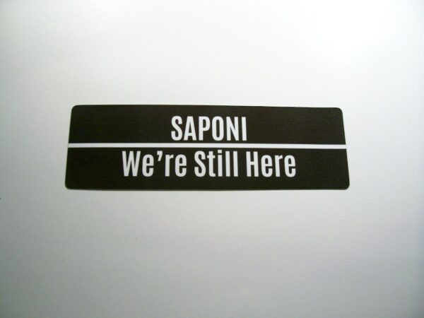 Saponi We're Still Here Black Bookmark by Wayuką́