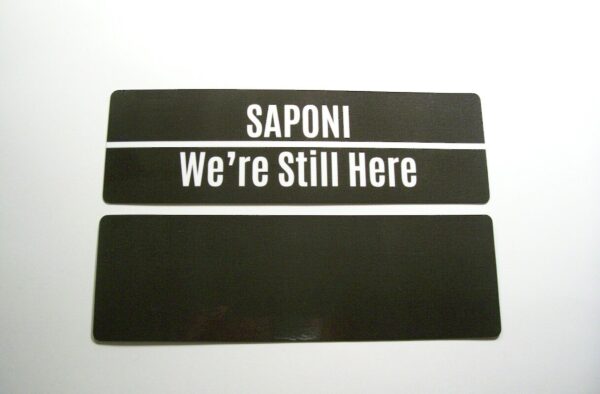 Saponi We're Still Here Black Bookmark by Wayuką́