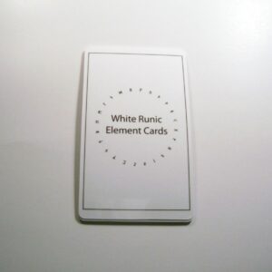 White Runic Element Cards by Wayuką́