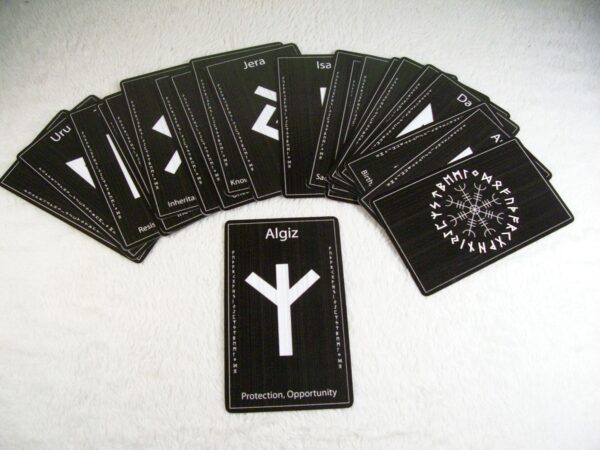 Black Grunge Rune Cards by Wayuką́