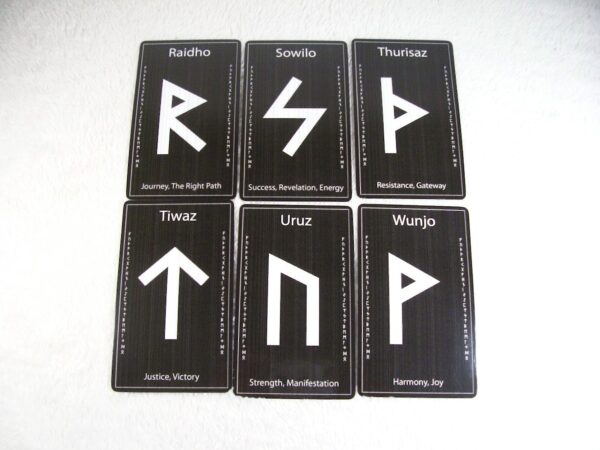 Black Grunge Rune Cards by Wayuką́