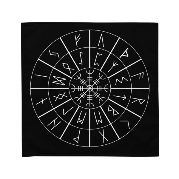 Aegishjalmr Circle Runes Casting Cloth by Wayuką́