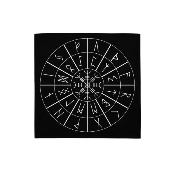 Aegishjalmr Circle Runes Casting Cloth by Wayuką́