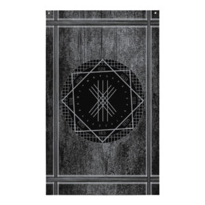 Seidr Galdr Web of Wyrd Wall Flag by Wayuką́