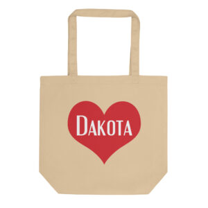 Dakota Heart Eco Tote Bag by Wayuką́