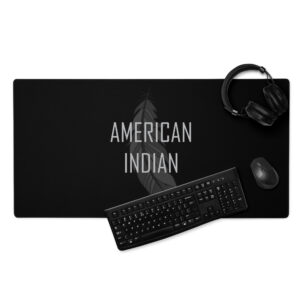 American Indian Feather Gaming Mouse Pad by Wayuką́