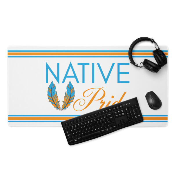 Native Pride Feathers 2 Gaming Mouse Pad by Wayuką́