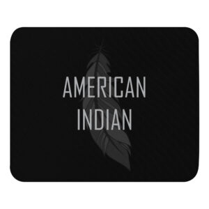 American Indian Feather Mouse Pad by Wayuką́