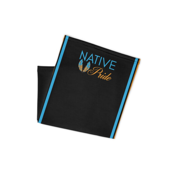 Native Pride Feathers Black Neck Gaiter by Wayuką́