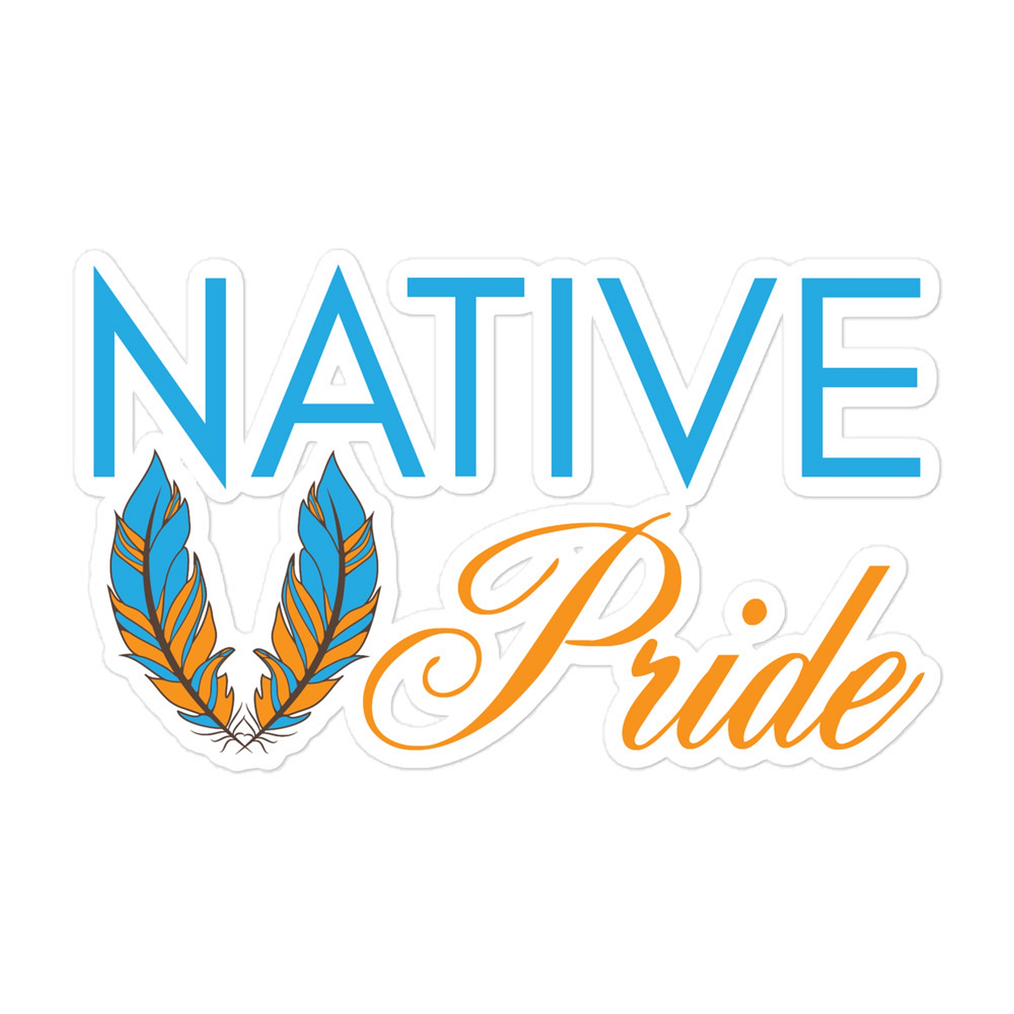 Native Pride Feathers Stickers by Wayuką́