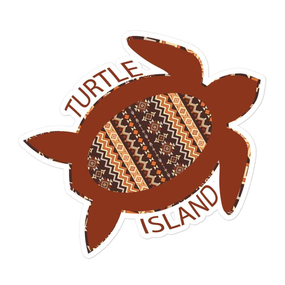 Turtle Island 2 Stickers by Wayuką́