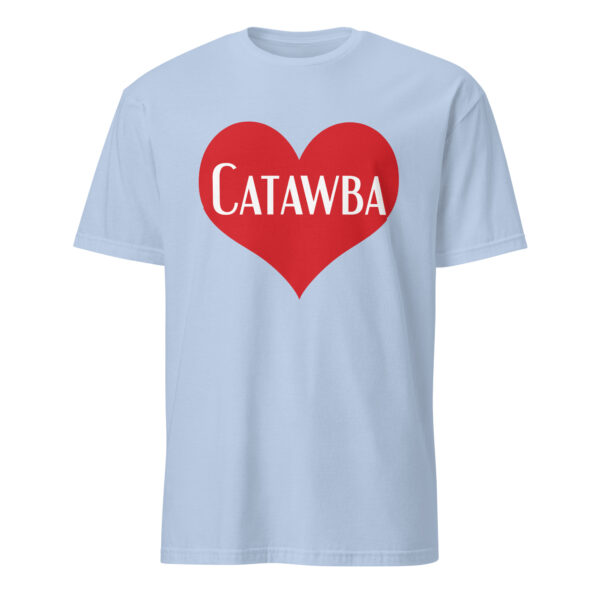 Light Blue Catawba Heart Unisex T-shirt by Wayuką́