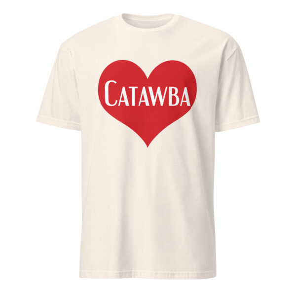 Natural Catawba Heart Unisex T-shirt by Wayuką́