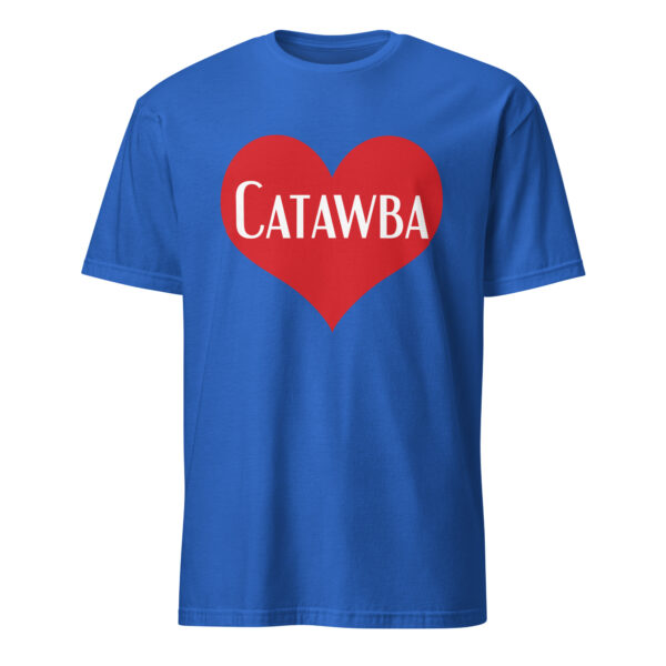 Royal Blue Catawba Heart Unisex T-shirt by Wayuką́