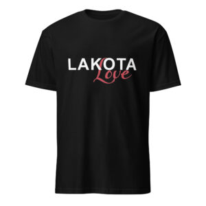 Black Lakota Love Unisex T-shirt by Wayuką́