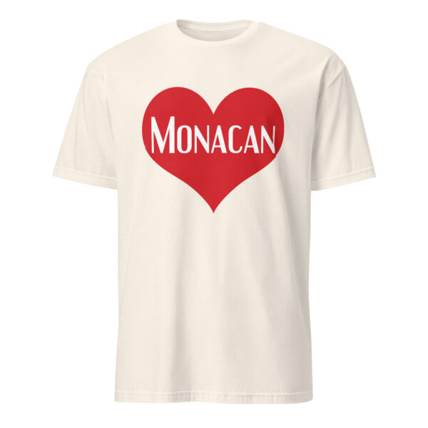 Natural Monacan Heart Unisex T-shirt by Wayuką́