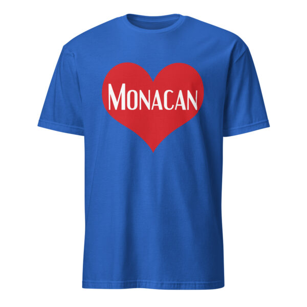 Royal Blue Monacan Heart Unisex T-shirt by Wayuką́