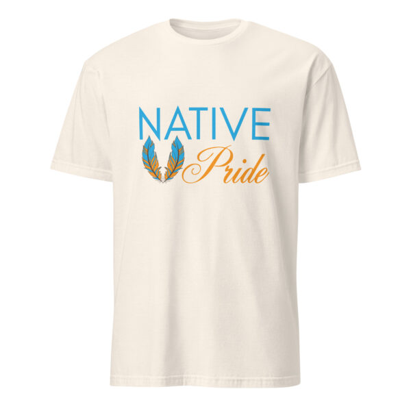 Natural Native Pride Feathers Unisex T-shirt by Wayuką́