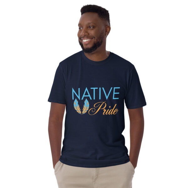 Native Pride Feathers Unisex T-shirt by Wayuką́