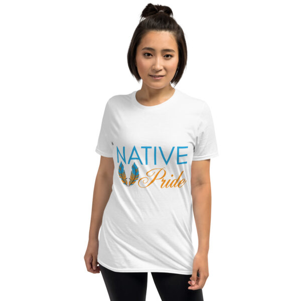 Native Pride Feathers Unisex T-shirt by Wayuką́