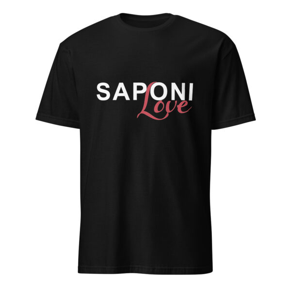 Black Saponi Love Unisex T-shirt by Wayuką́