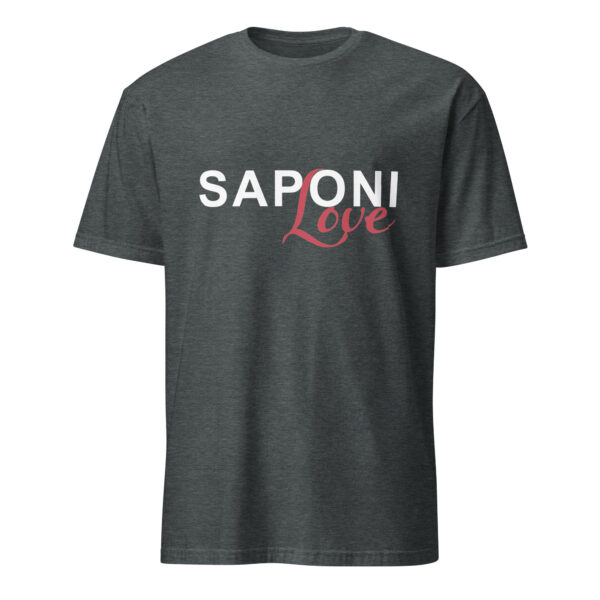 Dark Heather Saponi Love Unisex T-shirt by Wayuką́