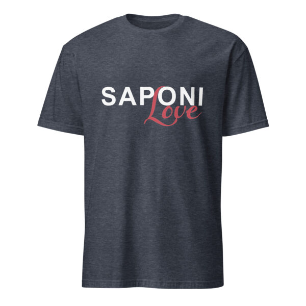 Heather Navy Saponi Love Unisex T-shirt by Wayuką́