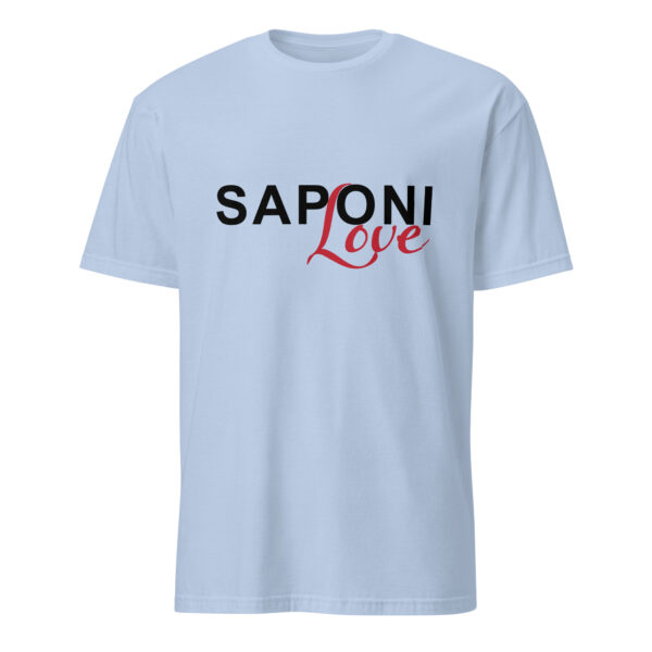 Light Blue Saponi Love Unisex T-shirt by Wayuką́