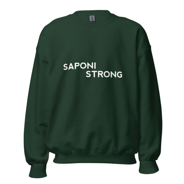 Forest Green Saponi Strong Unisex Sweatshirt by Wayuką́