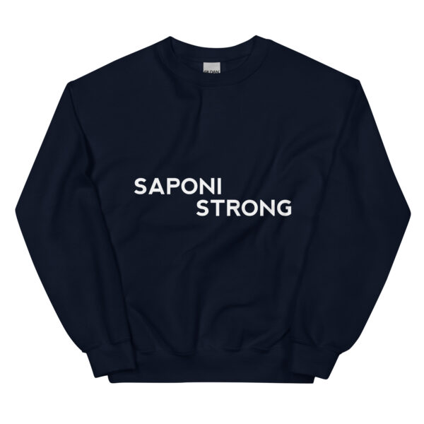 Navy Saponi Strong Unisex Sweatshirt by Wayuką́