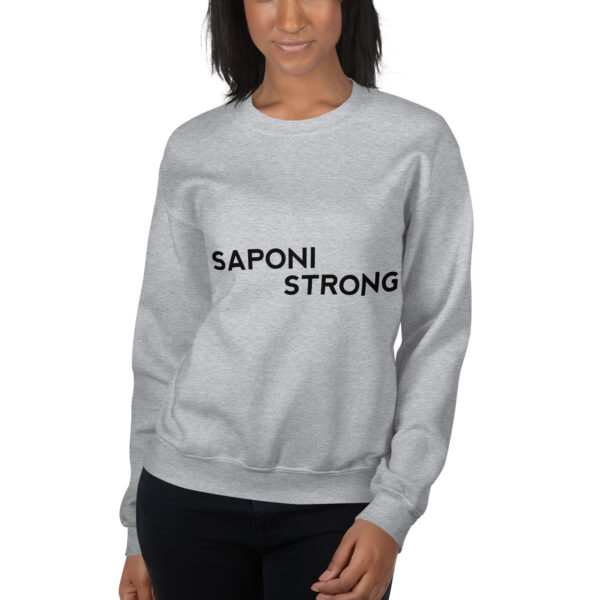 Sport Grey Saponi Strong Unisex Sweatshirt by Wayuką́