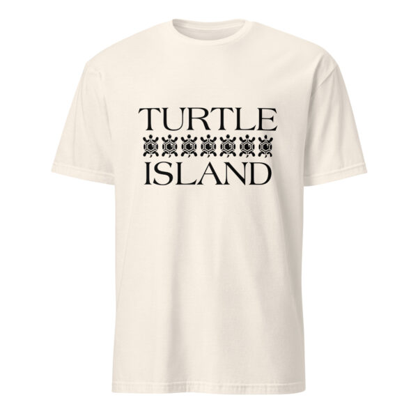 Natural Turtle Island 4 Unisex T-shirts by Wayuką́