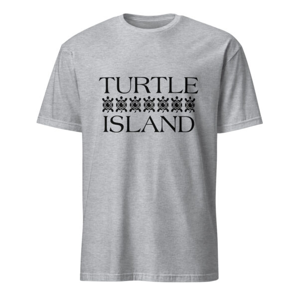 Sport Grey Turtle Island 4 Unisex T-shirts by Wayuką́