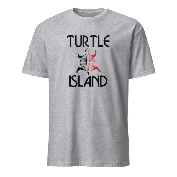 Sport Grey Turtle Island Unisex T-shirts by Wayuką́