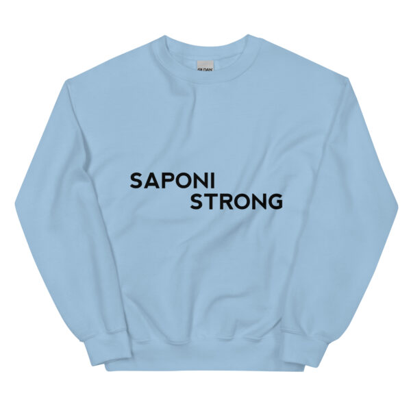 Light Blue Saponi Strong Unisex Sweatshirt by Wayuką́