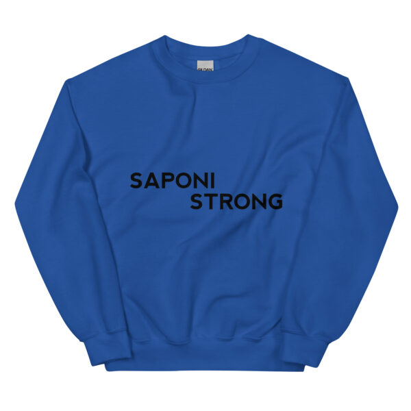 Royal Blue Saponi Strong Unisex Sweatshirt by Wayuką́