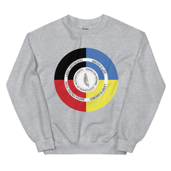 Sport Grey Custodians of Mother Earth Unisex Sweatshirt by Wayuką́